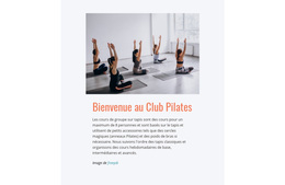 Club De Pilates Sportif - Fonctionnalité Thème WordPress