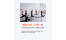 Sports Pilates Club - Homepage Design For Inspiration