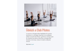 Sport Pilates Klub Egyszerű HTML CSS-Sablon