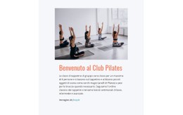 Club Di Pilates Sportivo Modello HTML CSS Semplice