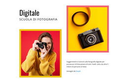 Scuola Di Fotografia Digitale - Modello Di Pagina HTML