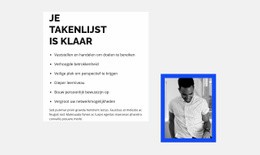 We Gaan Door De Lijst - Moderne HTML5-Sjabloon