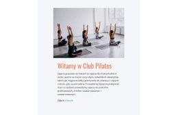 Klub Sportowy Pilates - HTML Website Maker