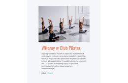 Klub Sportowy Pilates - Funkcjonalność Motywu WordPress