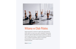 Klub Sportowy Pilates - Darmowy Szablon