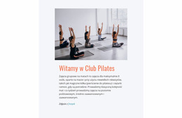 Klub Sportowy Pilates - Niestandardowy Szablon Joomla