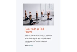 Clube De Pilates Esportivos - HTML Website Maker