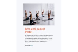 Clube De Pilates Esportivos Modelo HTML CSS Simples