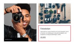 Fotoskolan - Personlig Webbplatsmall