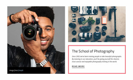 De School Voor Fotografie - Gratis Download Website-Ontwerp