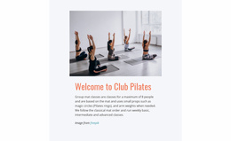 Sports Pilates Club - View Ecommerce Feature