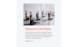 Sport Pilates Club - Functionaliteit WordPress-Thema