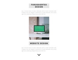 Qualitätsdesign-Garantie – Website-Mockup-Vorlage