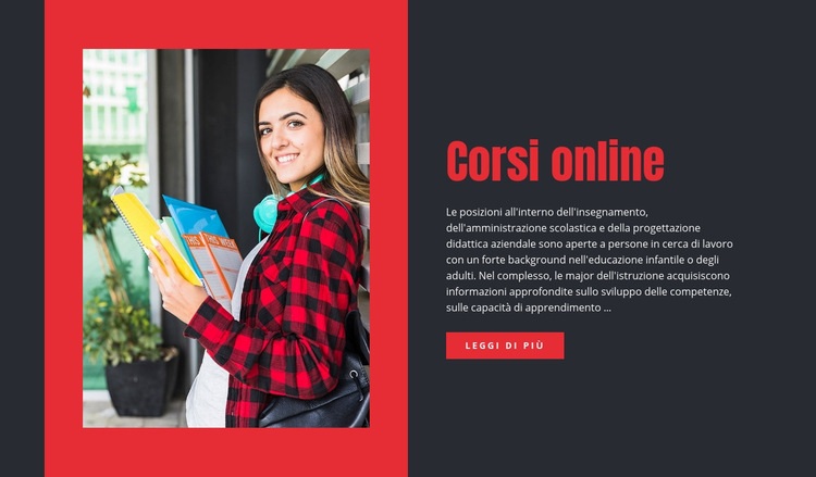 Ricerca e pratica Mockup del sito web