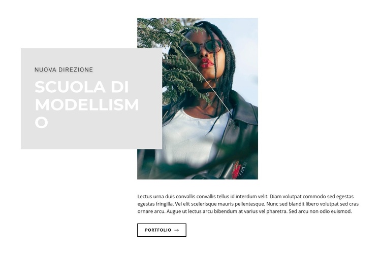 Modello taglie forti Tema WordPress