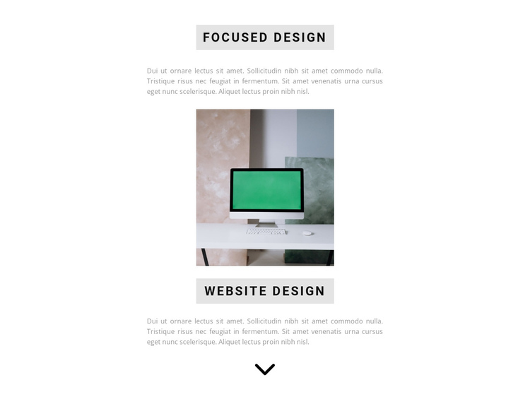 Quality design guarantee One Page Template