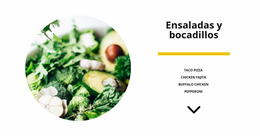 Ensaladas De Verduras - Plantilla Joomla Para Cualquier Dispositivo