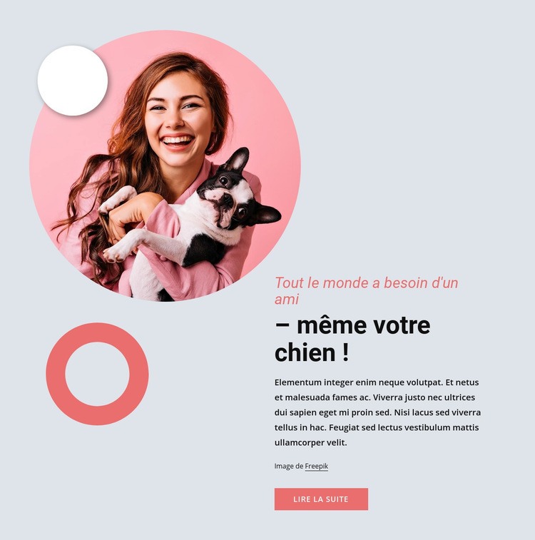 Tout le monde a besoin d'un ami Conception de site Web