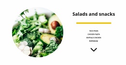 Vegetable Salads - Modern Html Code