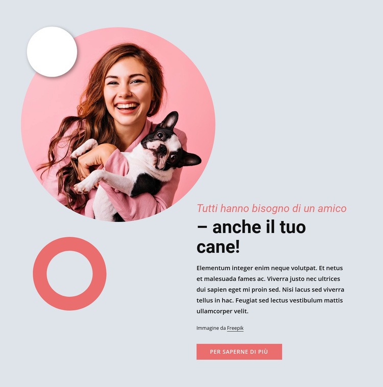 Tutti hanno bisogno di un amico Modelli di Website Builder