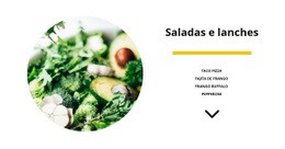 Saladas De Vegetais - Construtor De Sites