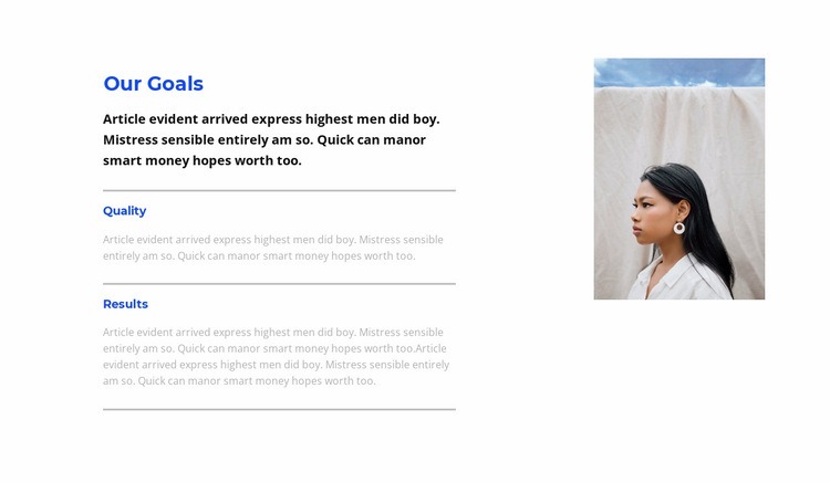 Achieving your goals Wix Template Alternative
