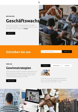 HTML-Seite Für Market Trends