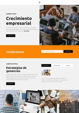 Maqueta De Sitio Web Para Tendencias Del Mercado