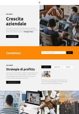 Tendenze Del Mercato Modello Di Sito Web HTML CSS