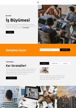 Piyasa Trendleri HTML CSS Web Sitesi Şablonu