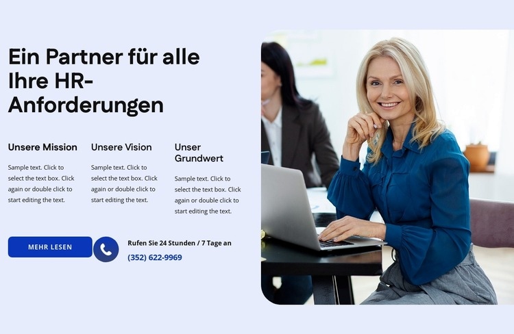 Personalberatung Website Builder-Vorlagen