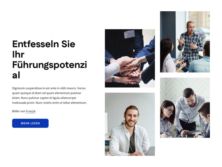 HR-Lösungen für Ihr Unternehmen Website-Vorlage