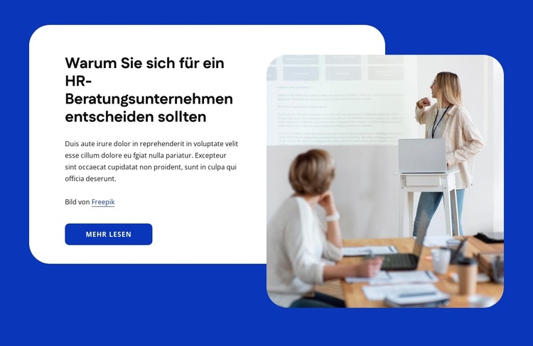 Wir sind internationale Headhunter Website-Vorlage