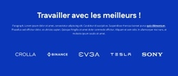 Superbe Modèle D'Une Page Pour Nos Meilleurs Partenaires Commerciaux