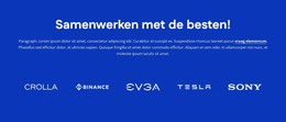 Nieuw Thema Voor Onze Beste Zakenpartners