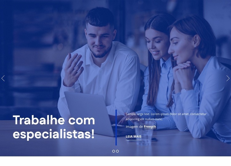 Somos profissionais de RH Construtor de sites HTML