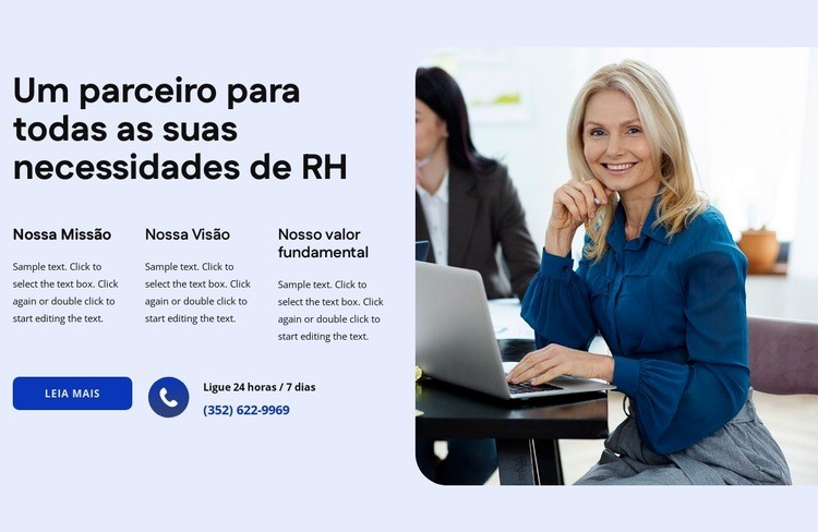 Consultoria de RH Design do site