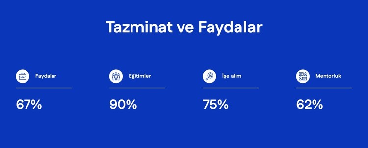 Tazminat ve yan haklar HTML Şablonu