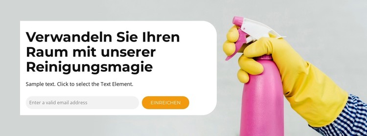 Gründliche Reinigung CSS-Vorlage