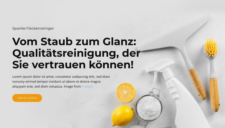 Allgemeine Hausreinigung Website-Vorlage