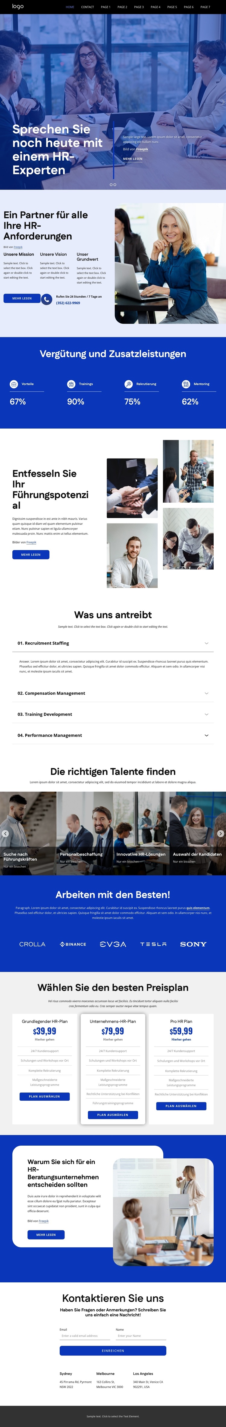 HR-Outsourcing-Dienstleistungen WordPress-Theme