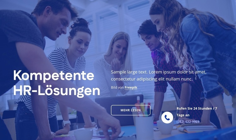 Kompetente HR-Lösungen Landing Page