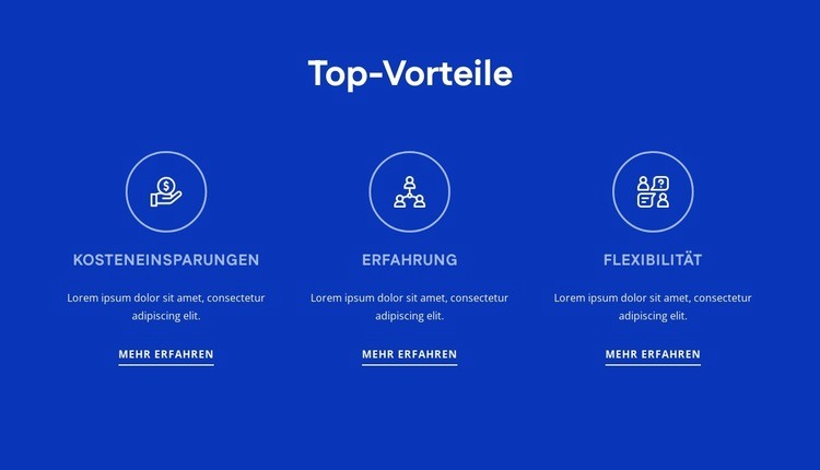 Vorteile der Personalberatung Landing Page