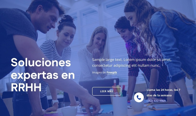 Soluciones expertas en RRHH Plantillas de creación de sitios web