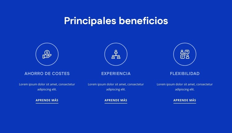 Beneficios de la consultoría de RRHH Plantilla HTML