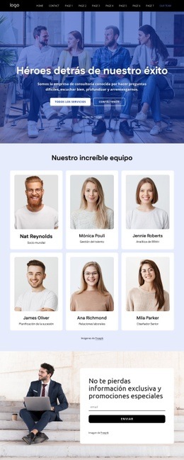 Plantilla HTML5 Premium Para El Equipo De RRHH De La Empresa