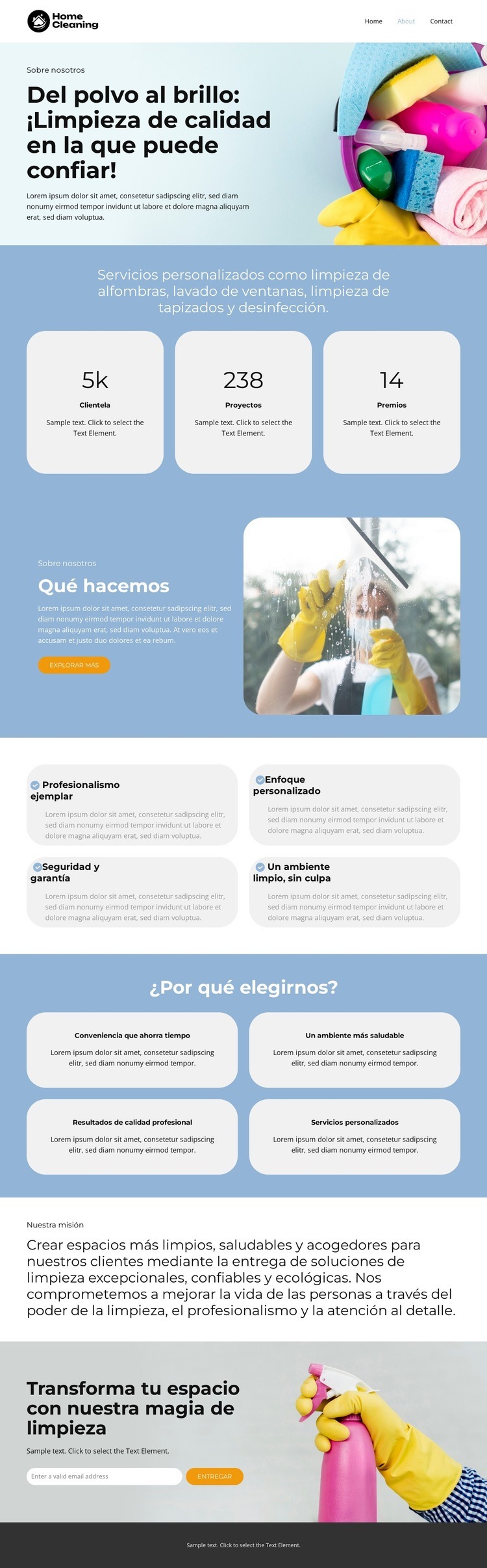 Expertos en espacios libres Plantilla HTML5