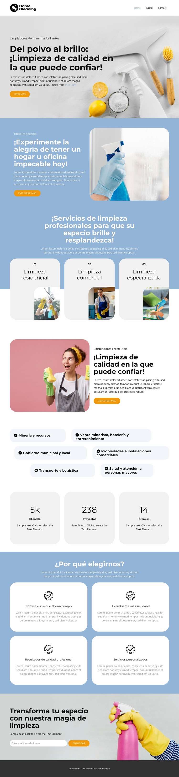 Brillo prístino Plantilla Joomla