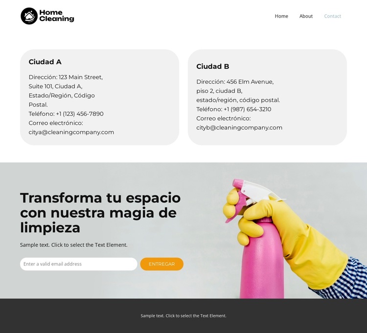 Limpiadores Fresh Start Plantilla de sitio web