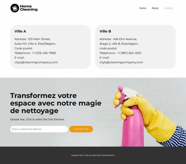 Nettoyants Fresh Start Modèles de constructeur de sites Web